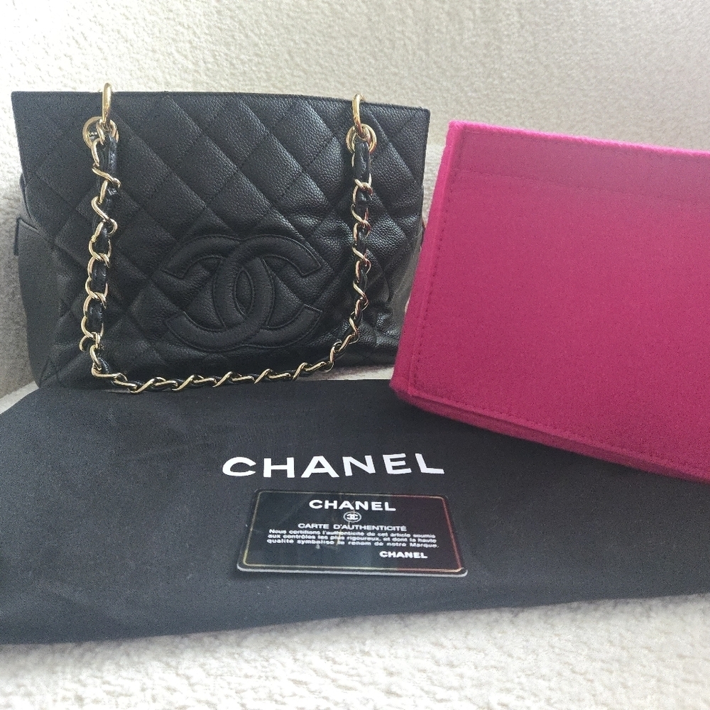 Chanel Vintage Caviar Petite Timeless Shopper Tote – Black - Picture 12 of 17